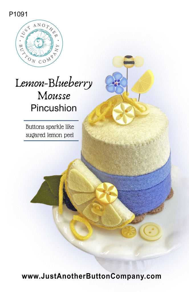 Lemon-Blueberry Mousse Pincushion Pattern