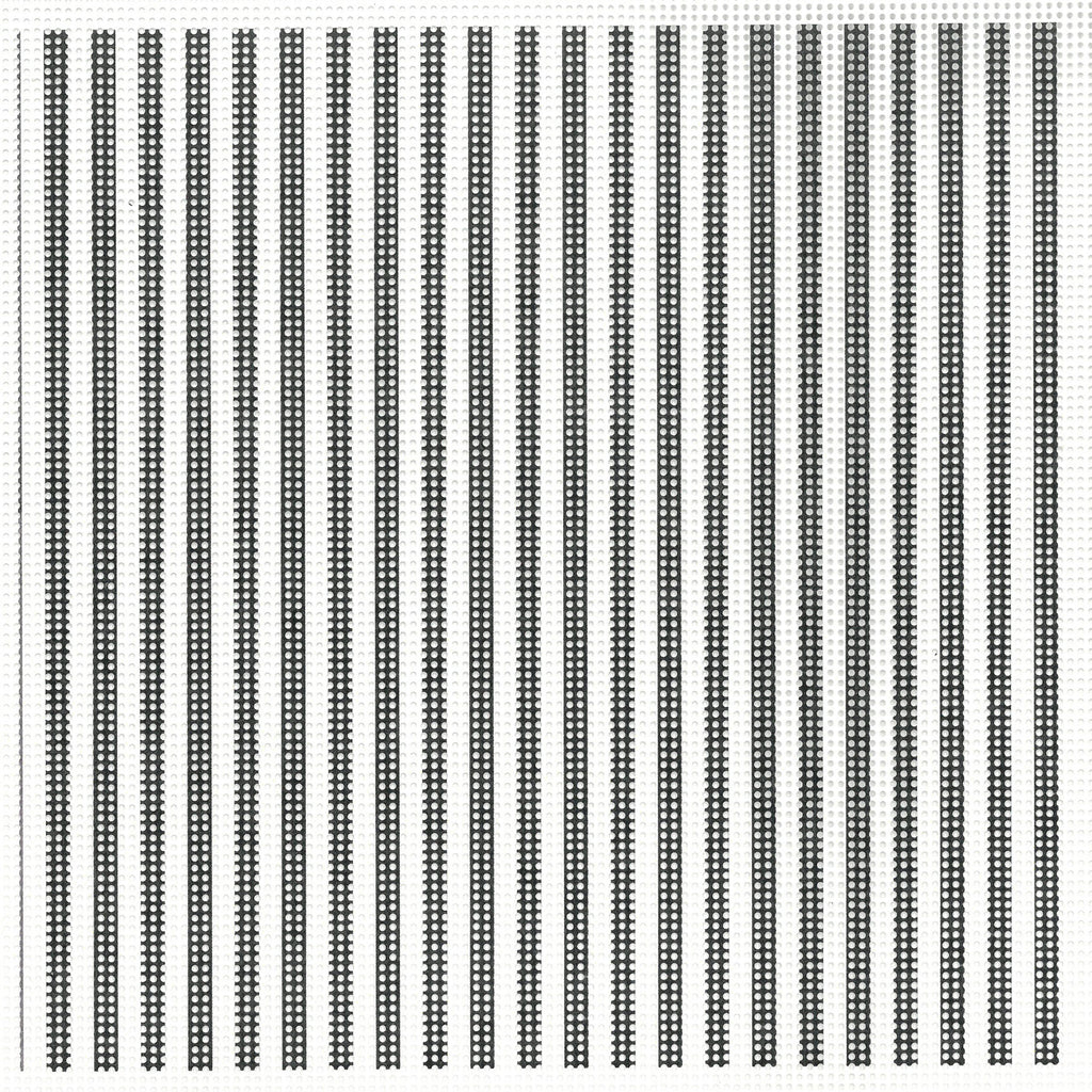 Black Stripe on White Perforated Paper