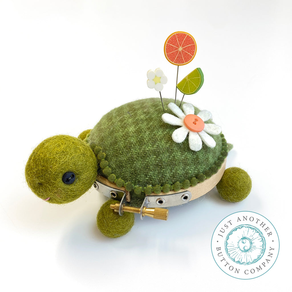 The Pokey Turtle Hoop-Tuffet Pincushion Pattern PDF