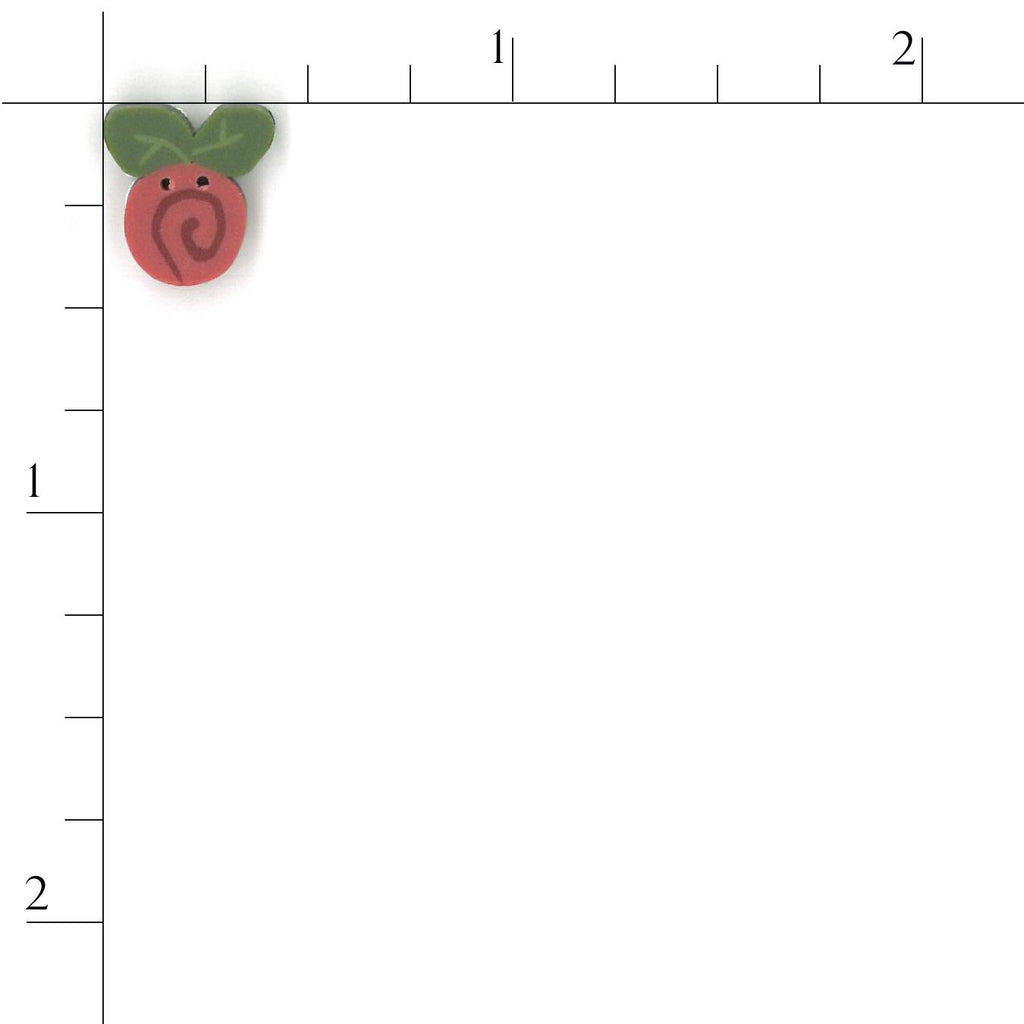 tiny raspberry swirly bud