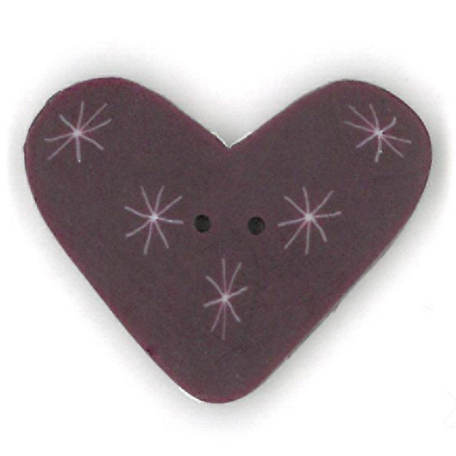 plum sparkle heart