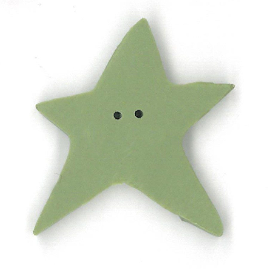 extra large pale sage star