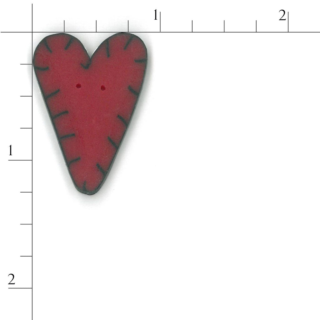 extra large red applique heart