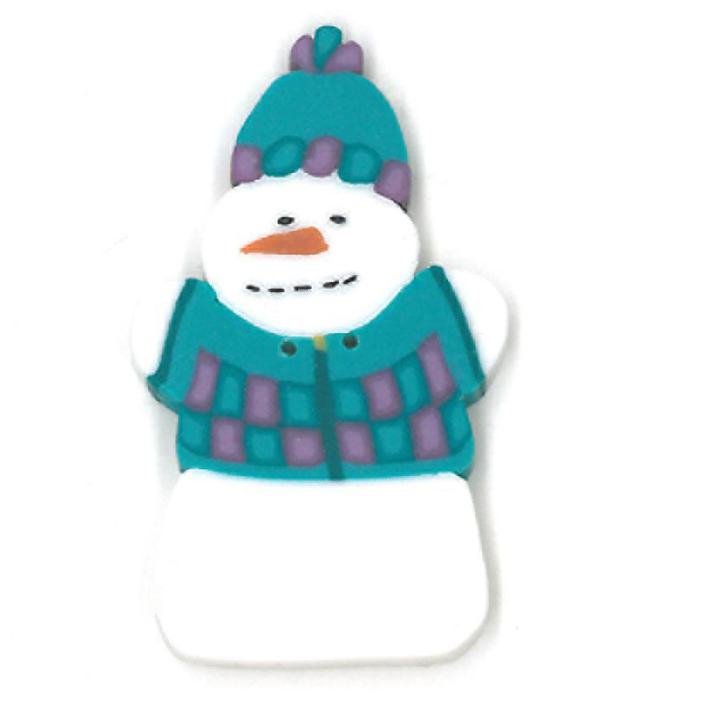 teal snowman