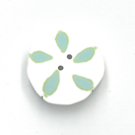 medium sand dollar (white/aqua)