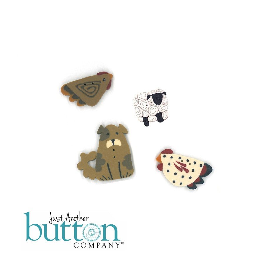 Just Another Button Company button pack for patchabilities Barnyard