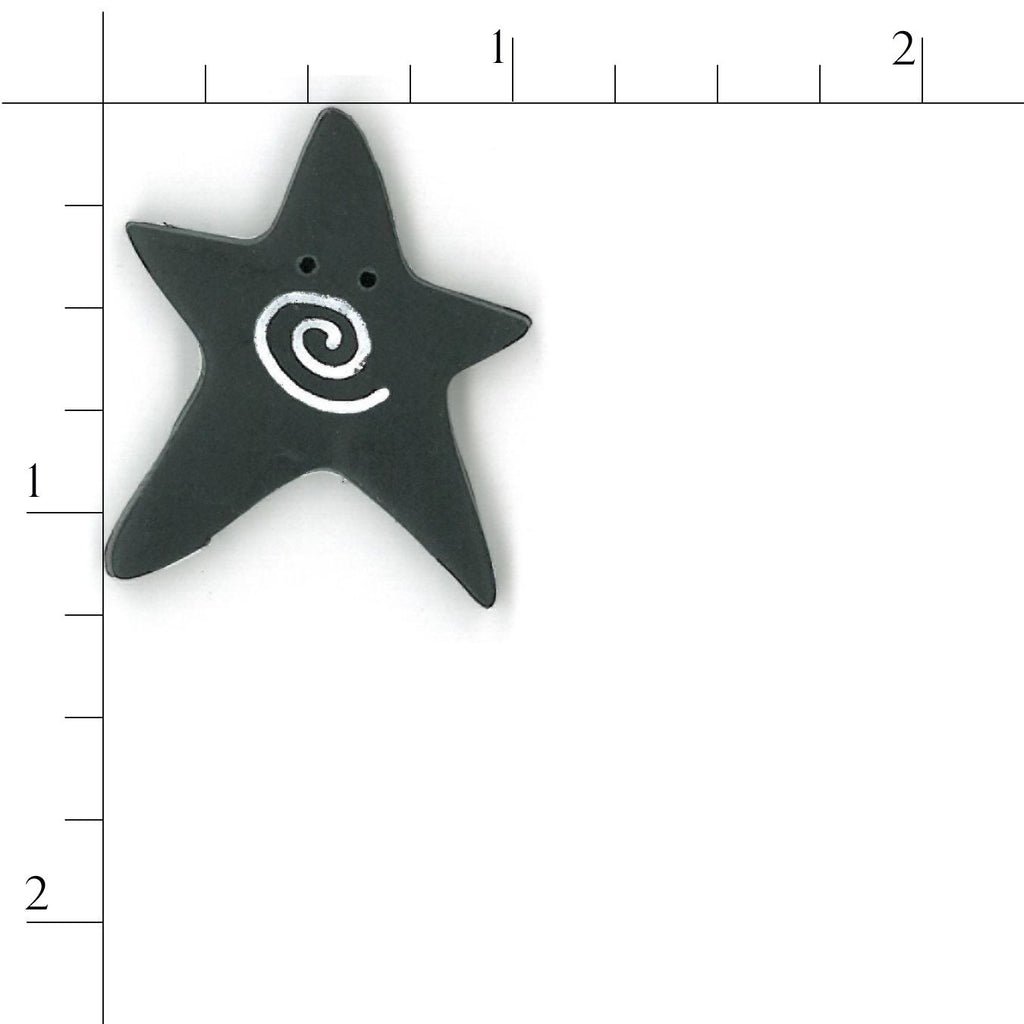 extra large black swirly star