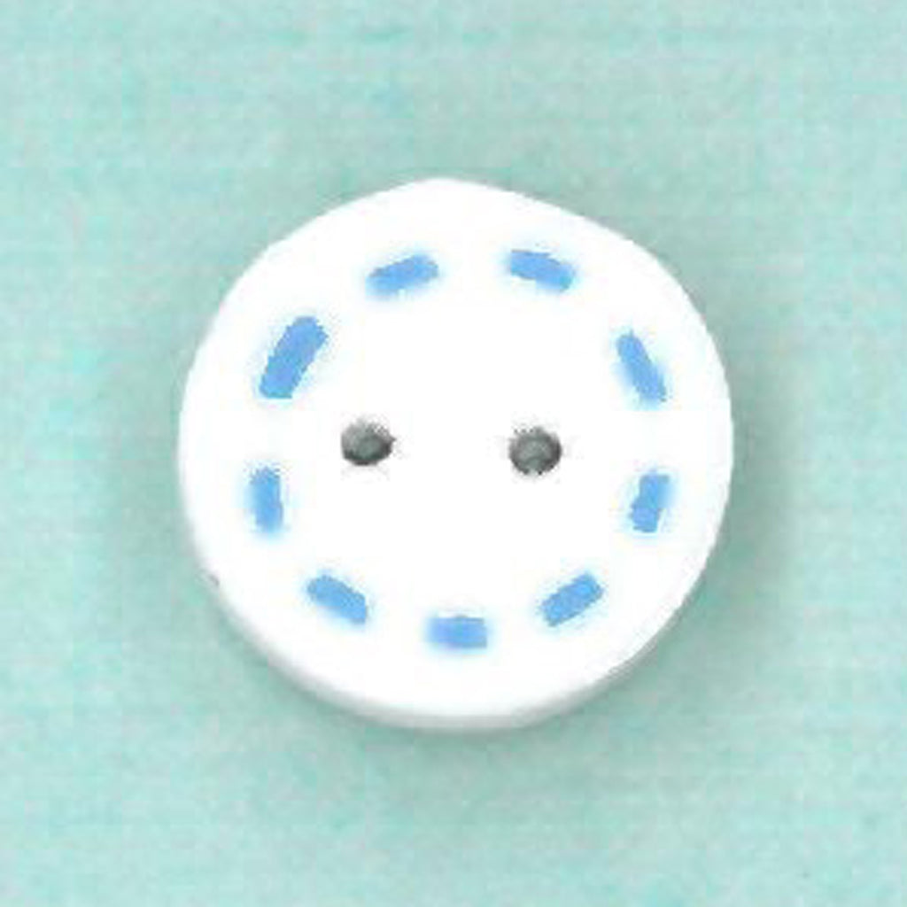 tiny circle - blue & white