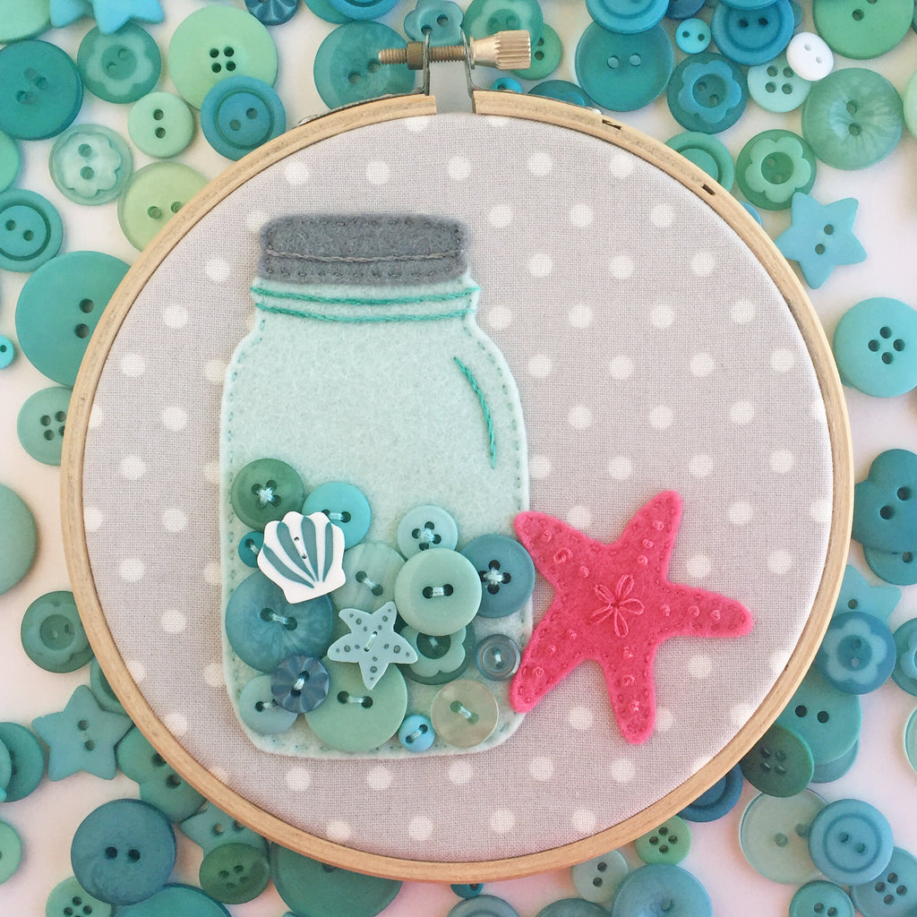 JABC - Applique Pattern - Jar of Buttons