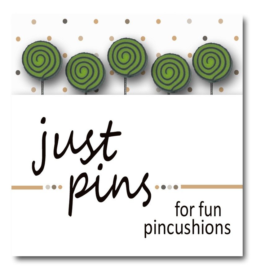 JABC - Just Pins - Just Lime & Black Swirls