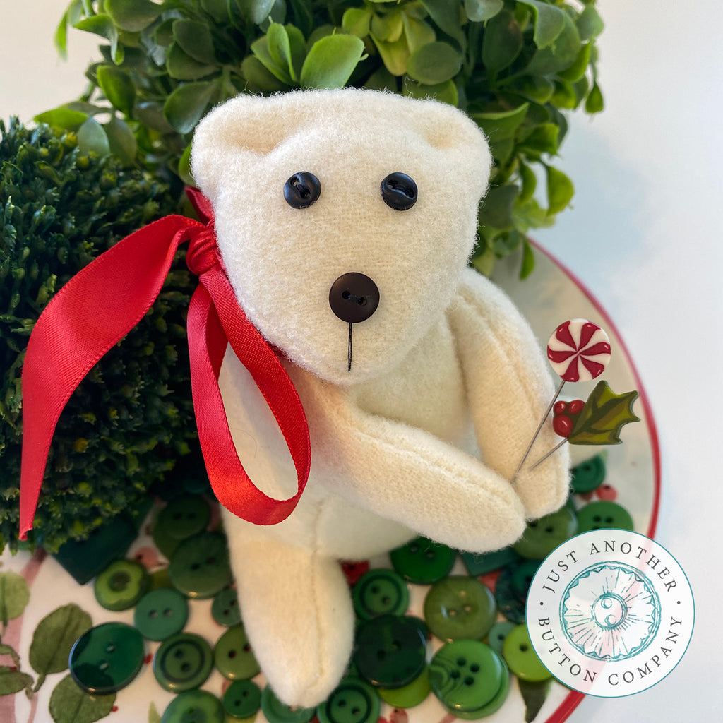 Merry Bear Pincushion--button pack