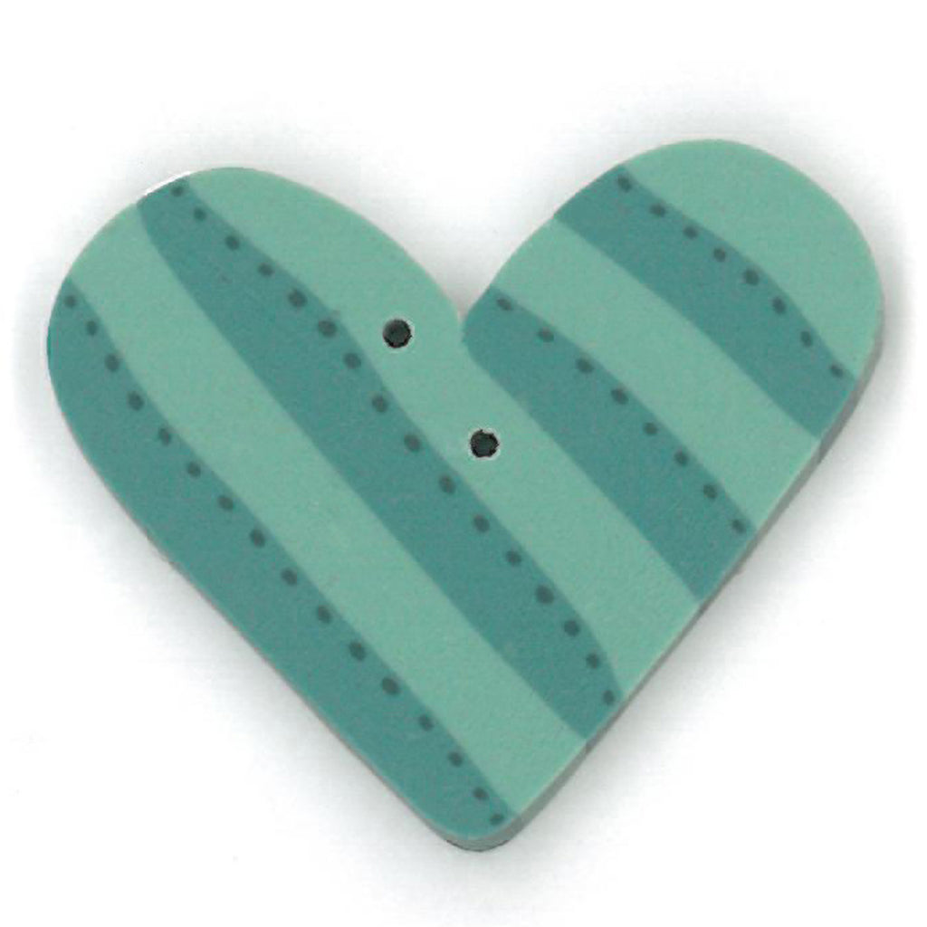 aqua striped heart