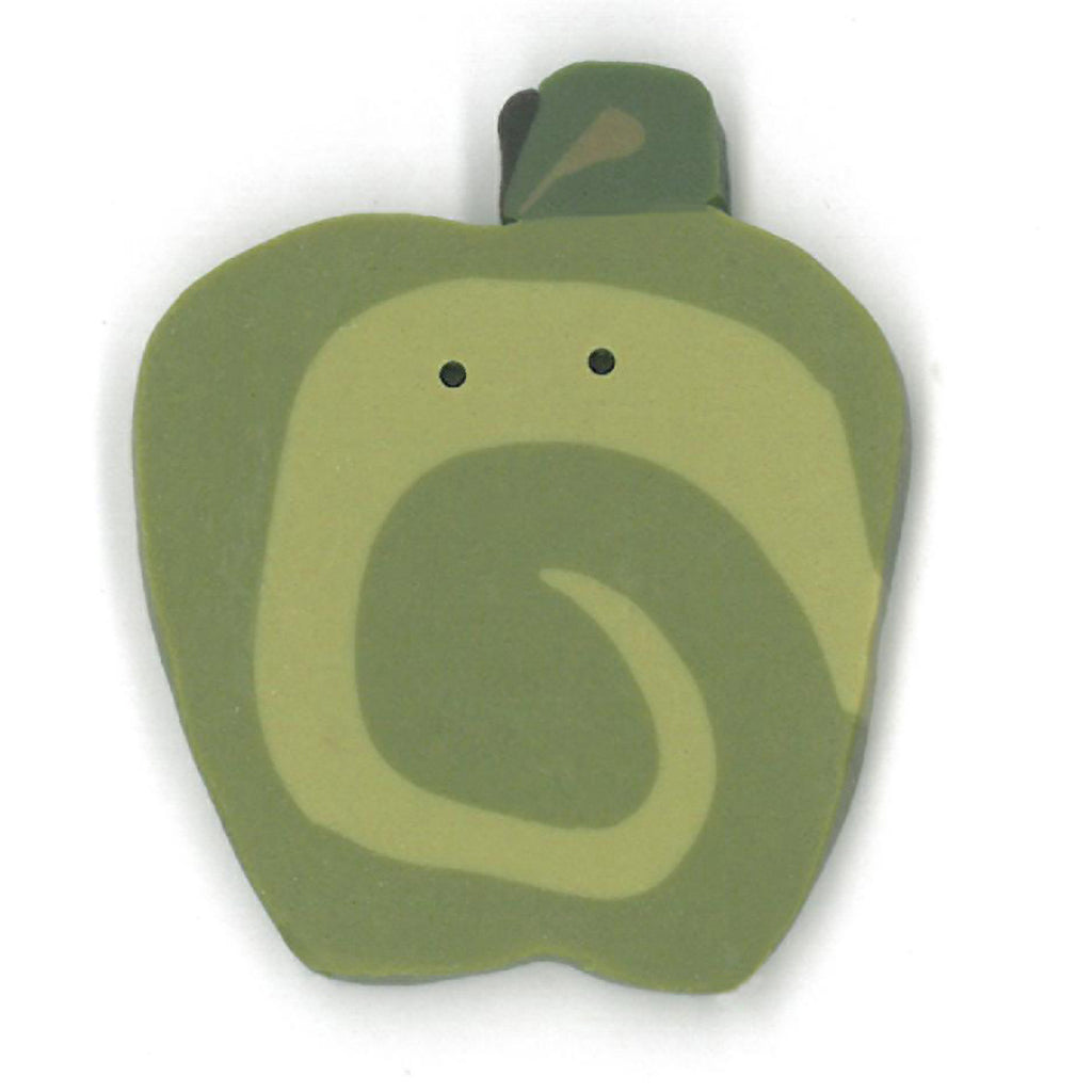 large swirly  green apple