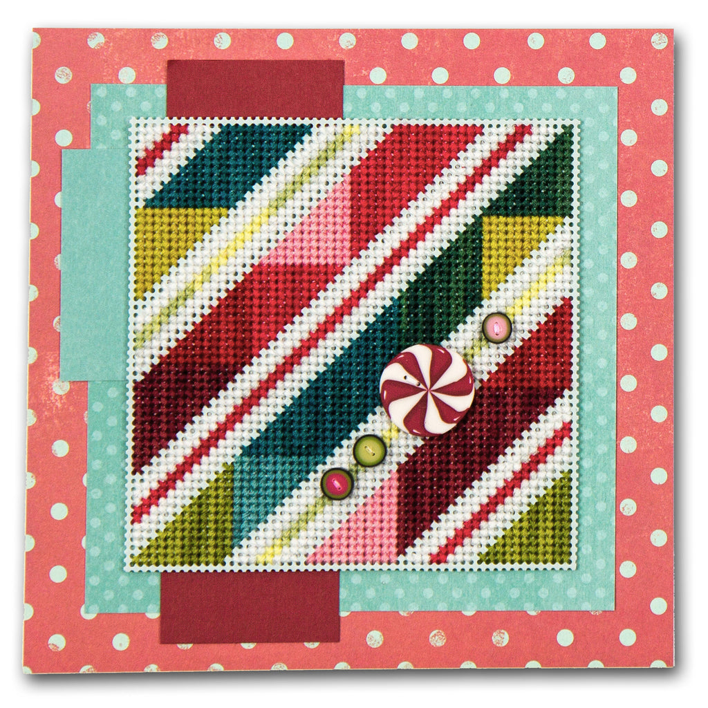 Peppermint Stripes Cross Stitch Chart