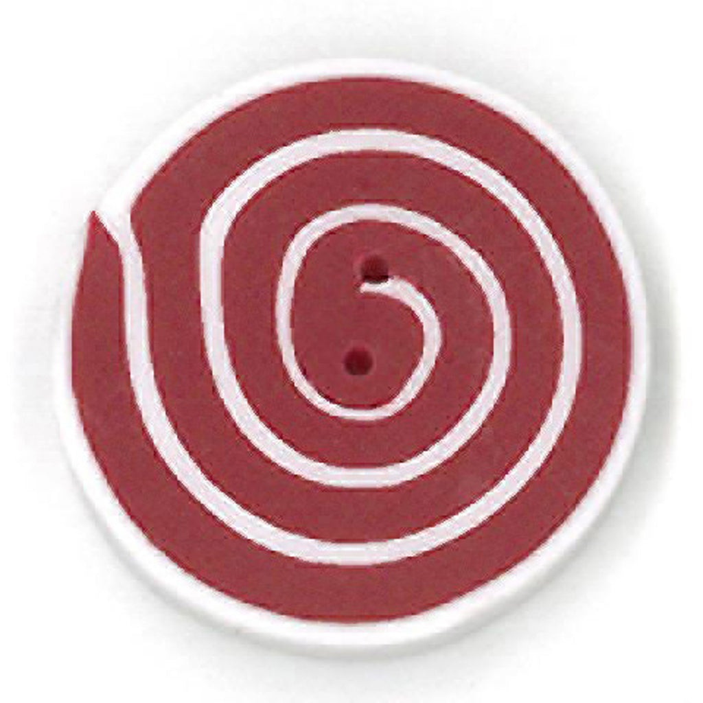 medium swirl - red & white